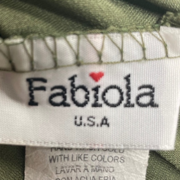 Women’s 3X-Large Fabiola Green Sequins Pattern Top - Picture 10 of 13